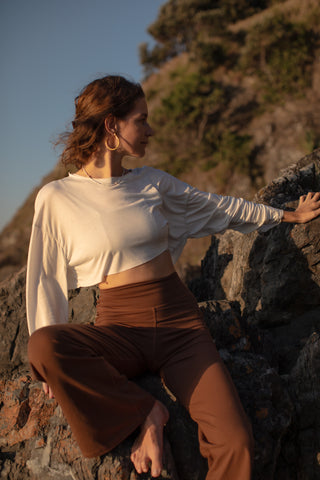Casseopeia Crop- Soft Bamboo Long sleeve