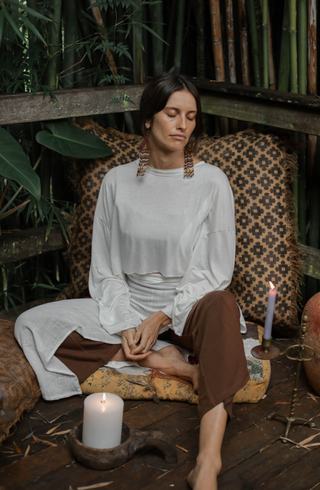 Casseopeia Crop- Soft Bamboo Long sleeve
