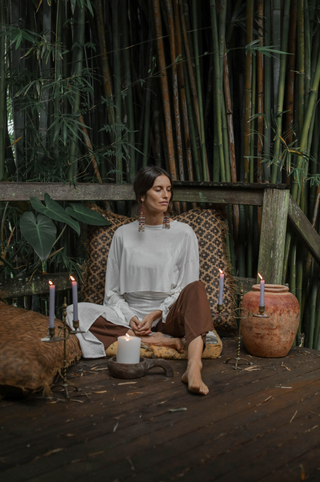 Casseopeia Crop- Soft Bamboo Long sleeve